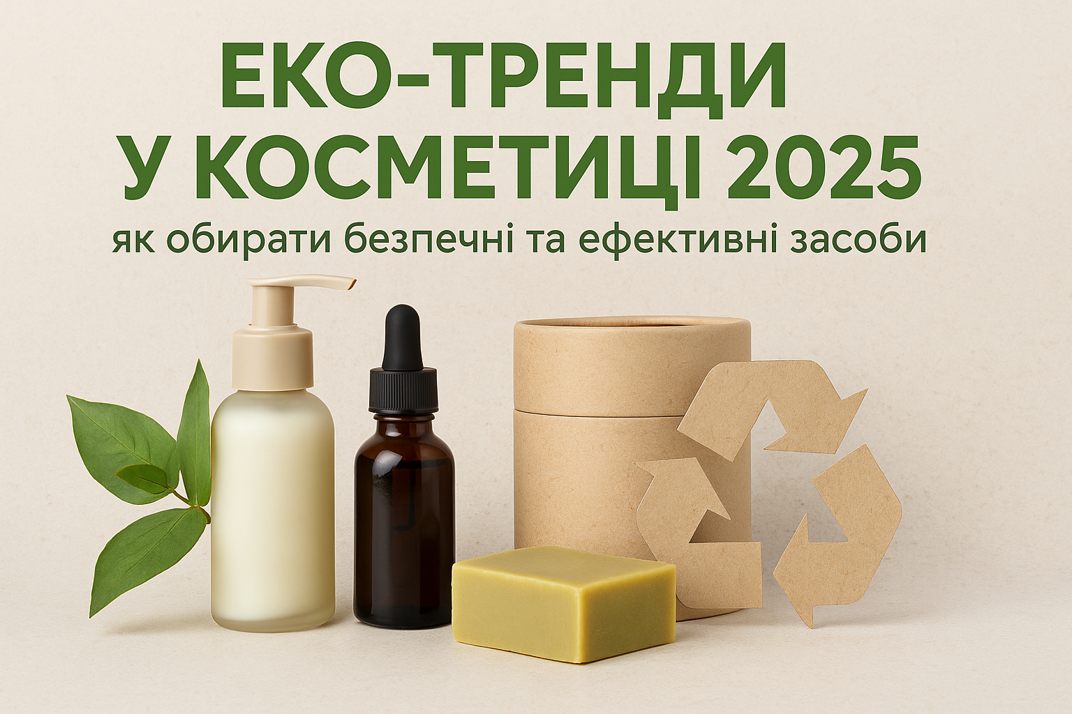 Еко-тренди у косметиці 2025: як обирати безпечні та ефективні засоби