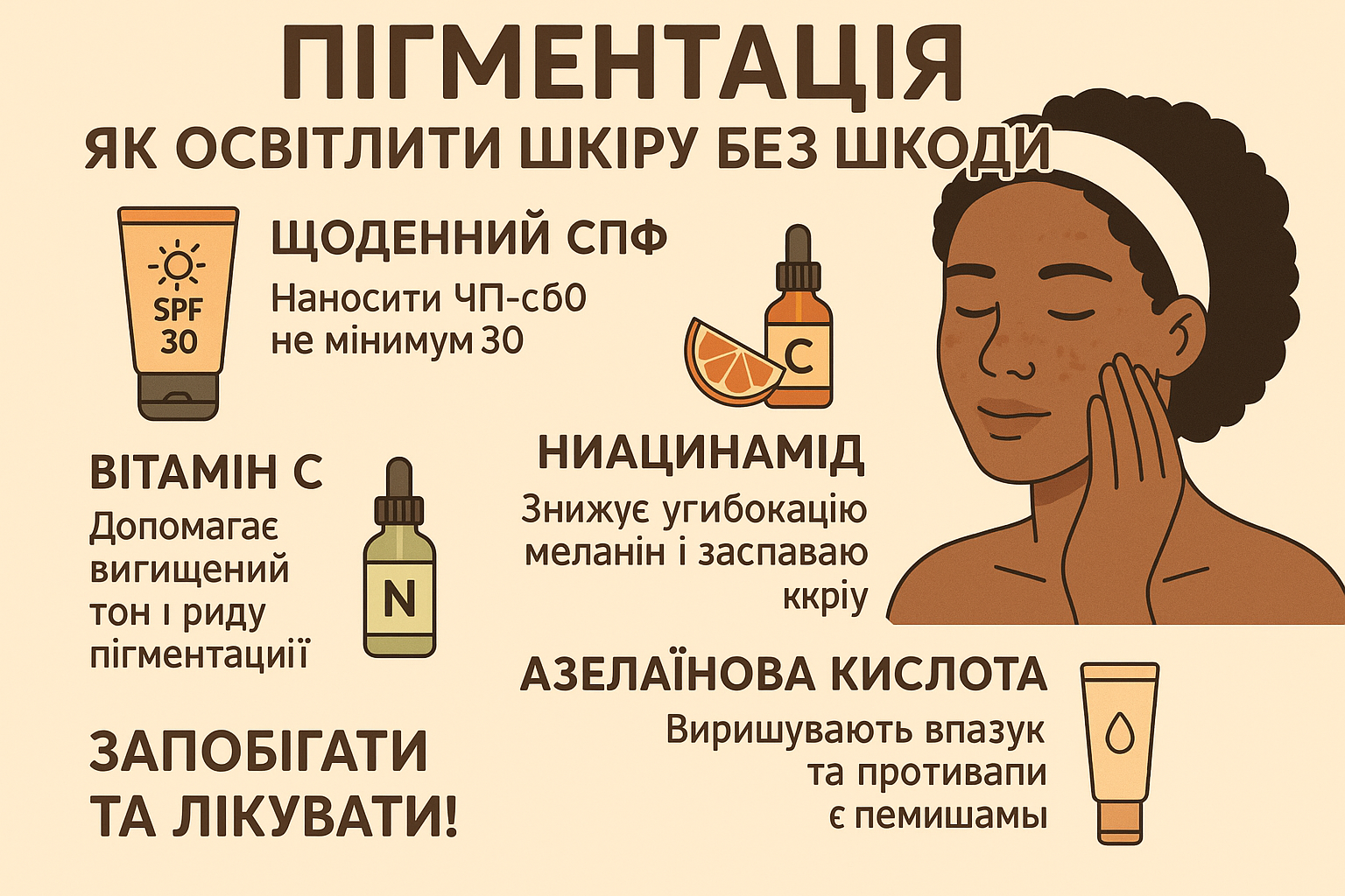 Пігментація: як освітлити шкіру без шкоди