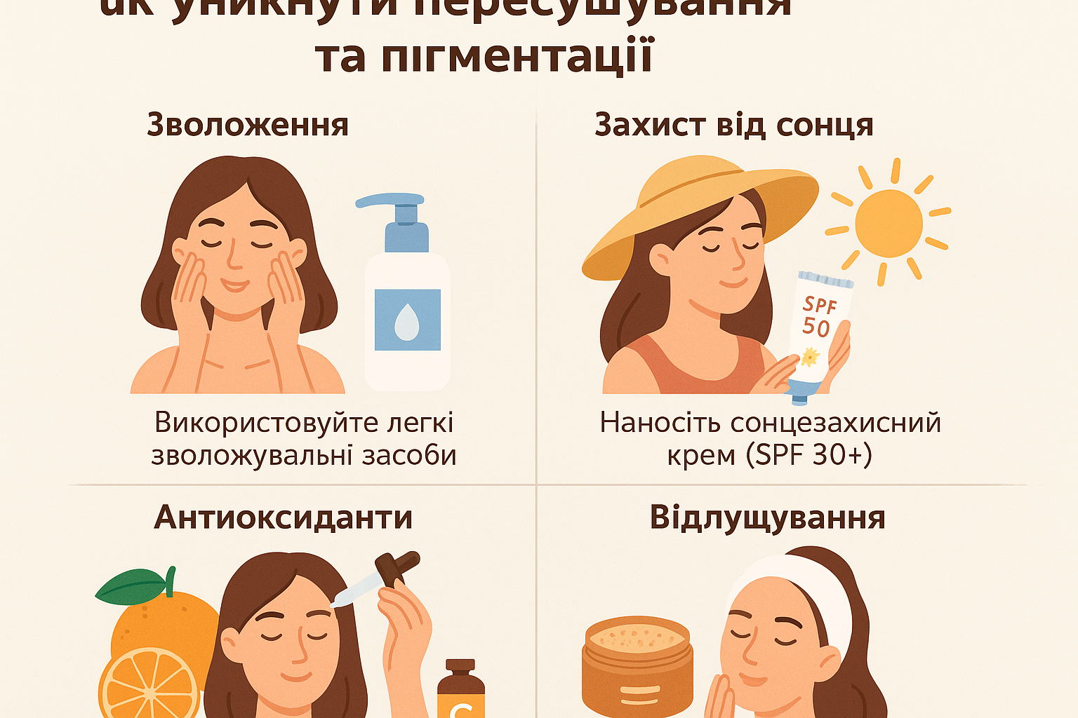 Комплексний догляд за шкірою влітку: як уникнути пересушування та пігментації