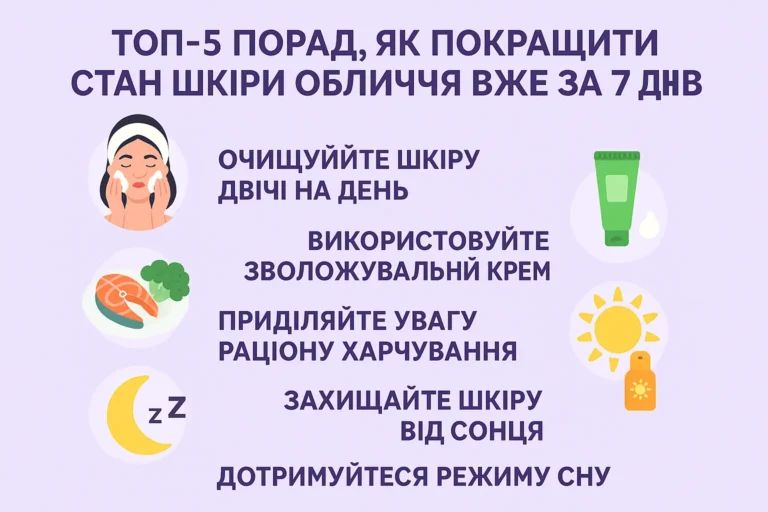 Як покращити стан шкіри обличчя — поради та ефективні засоби
